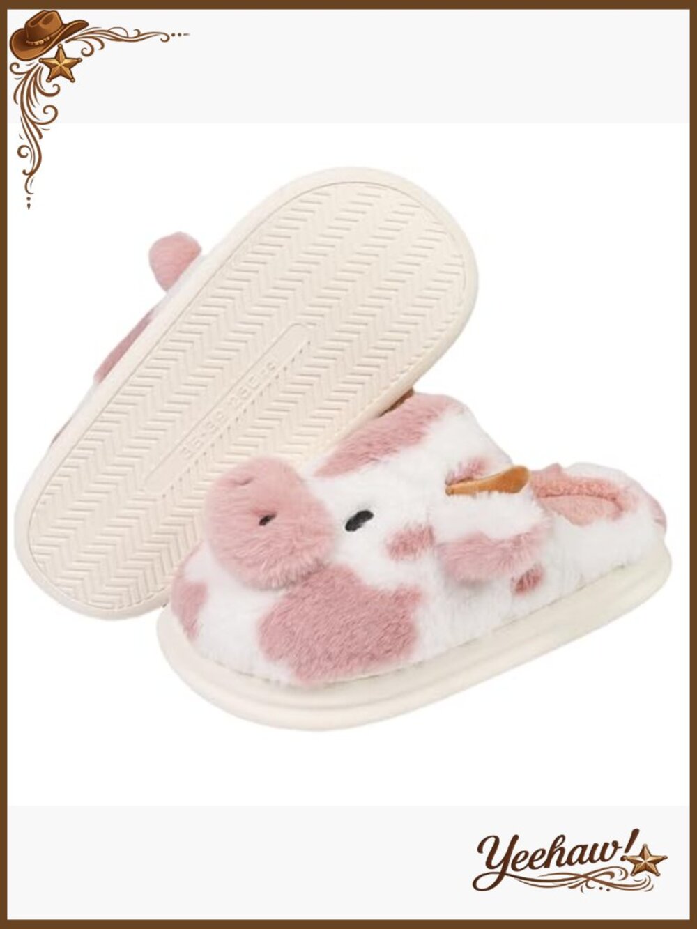 Faux Fur Fuzzy Animal Slippers, Warm Plush Comfy Indoor Outdoor Footwear - Picture 3 of 7